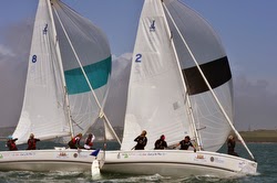 J/80 sailboats- match racing in Ireland