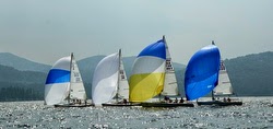 J/80 sailboats on Lake Winnipesaukee, NH