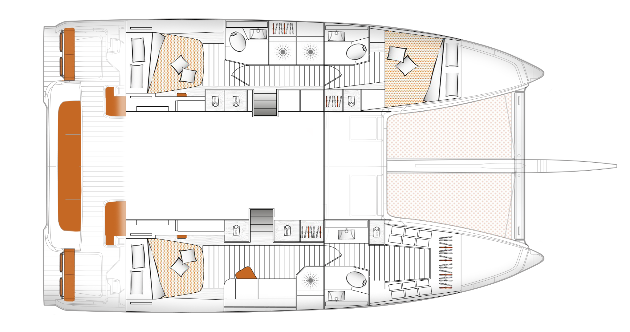 Excess 14 3 Cabin Layout With Walk-in Closet