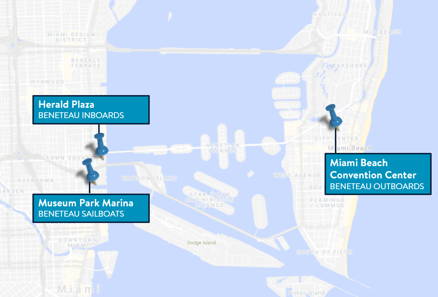 2022 Miami Boat Show Locations