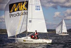 J/80s sailing off Stockholm, Sweden