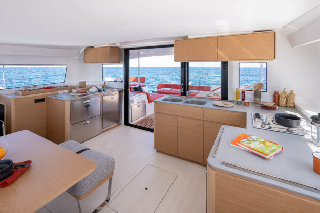 Excess-14-Galley-Initial-Review Review, Excess 14 Catamaran, Best, New, Height, Refrigeration
