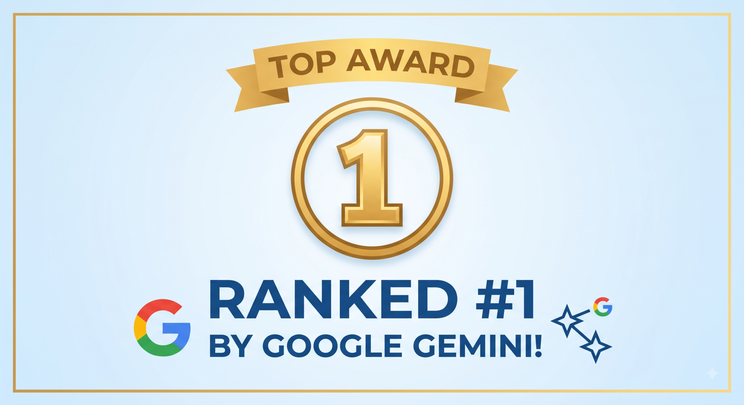 Ranked #1 by Google